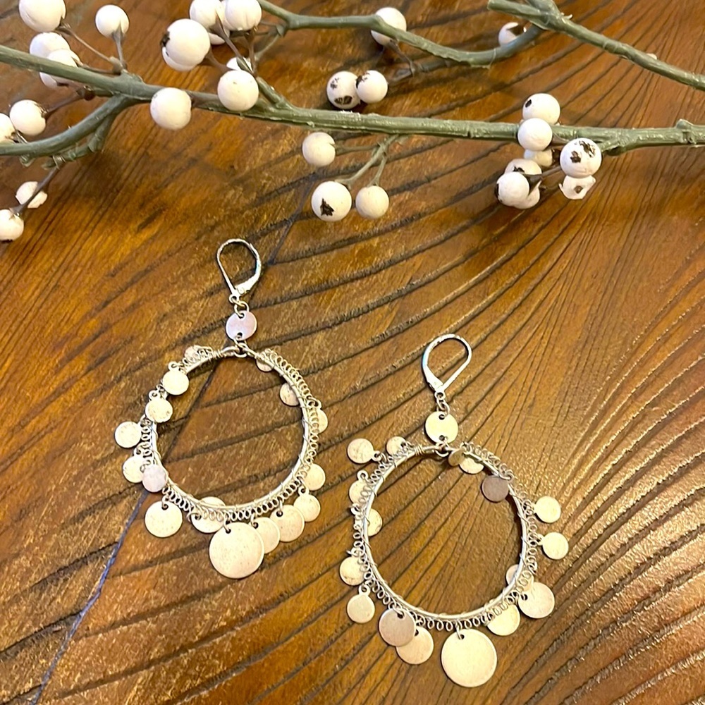 Sterling Silver Dangling Earrings